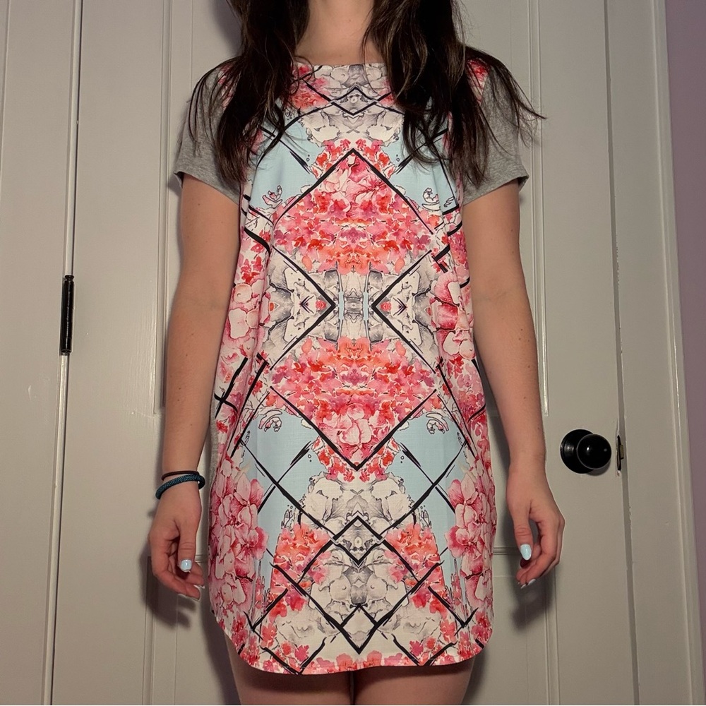 Short Sleeve Floral Dress